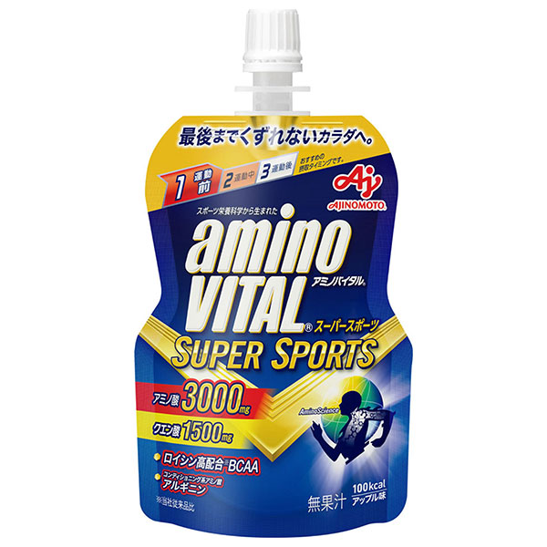 味の素 アミノバイタルゼリー SUPER SPORTS(スーパースポーツ) 100gパウチ×24本入|ゼリー飲料 スポーツ 栄養 アミノ酸