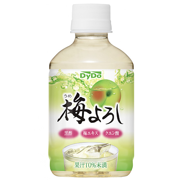 ダイドー 梅よろし 280mlペットボトル×24本入|梅 うめ ウメ ジュース クエン酸 黒酢 果汁