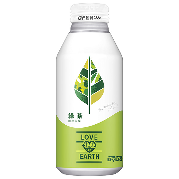 ダイドー LOVE the EARTH(ラブジアース) 緑茶 400gボトル缶×24本入|お茶 茶 緑茶