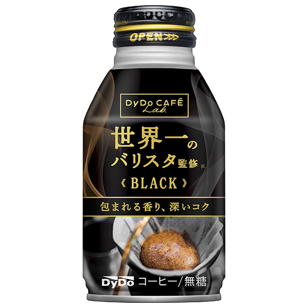 ダイドー ダイドーカフェラボ ブラック 世界一のバリスタ監修 260gボトル缶×24本入×(2ケース)|珈琲 無糖 ボトル缶 缶コーヒー コーヒー