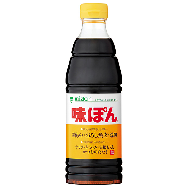ミツカン 味ぽん 600ml×12本入|ぽん酢 調味料 酢 ポン酢
