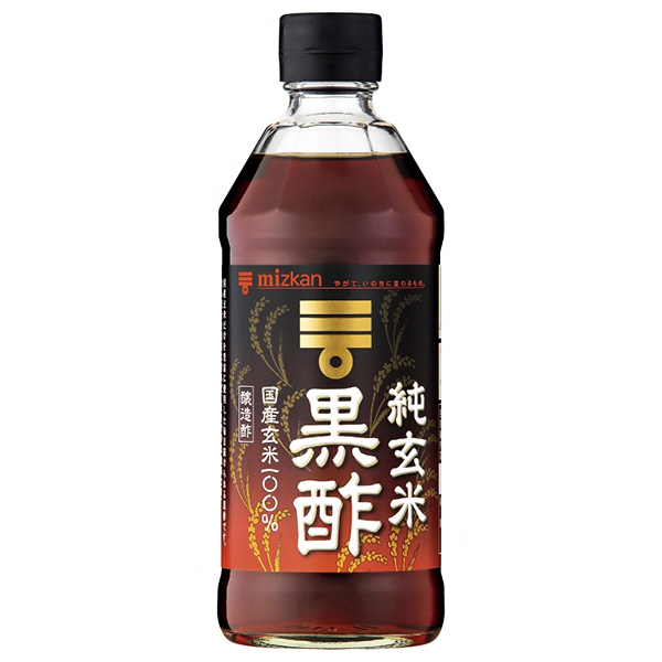 ミツカン 純玄米黒酢 500ml瓶×6本入|飲む酢 玄米 MIZKAN 黒酢 国産 酢飲料 お酢