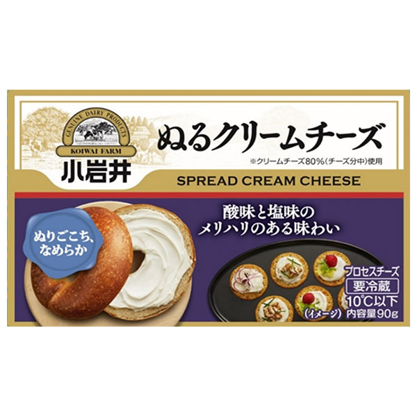小岩井乳業 ぬるクリームチーズ 90g×12箱入 チルド 冷蔵品|チルド商品 チーズ 乳製品