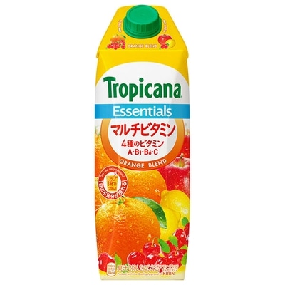 キリン トロピカーナ エッセンシャルズ マルチビタミン 1000ml紙パック×6本入|果汁 果実飲料 ミックス ビタミン 紙パック