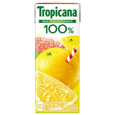 キリン トロピカーナ 100% グレープフルーツ 250ml紙パック×24本入|トロピカーナ 100% 果汁 紙パック