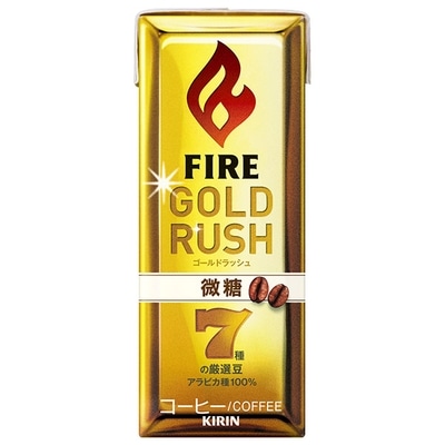 キリン FIRE(ファイア) ゴールドラッシュ 微糖 200ml紙パック×24本入|珈琲 微糖 紙パック GOLD RUSH