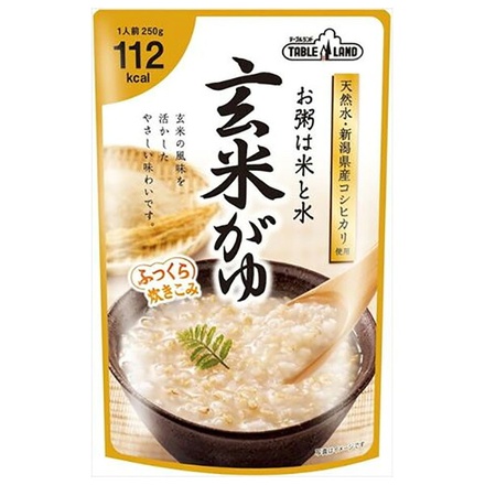 丸善食品工業 テーブルランド 玄米がゆ 250gパウチ×24(12×2)袋入×(2ケース)|レトルトご飯 国産 おかゆ お粥 レトルト 玄米