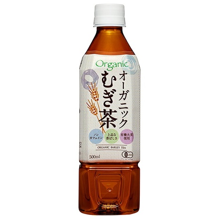 盛田(ハイピース) オーガニック むぎ茶 500mlペットボトル×24本入×(2ケース)|茶飲料 麦茶 JAS
