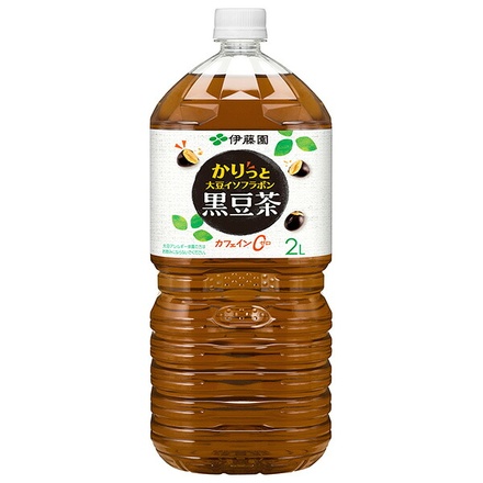 伊藤園 かりっと 大豆イソフラボン 黒豆茶 2Lペットボトル×6本入×(2ケース)|麦茶 カフェインレス ノンカフェイン お茶