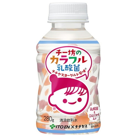伊藤園 チー坊のカラフル乳酸菌 280gペットボトル×24本入|乳酸菌 乳飲料 PET