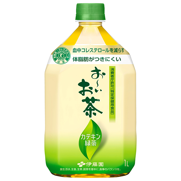 伊藤園 お~いお茶 カテキン緑茶【特定保健用食品 特保】 1Lペットボトル×12本入|お茶 特保 トクホ 体脂肪 コレステロール