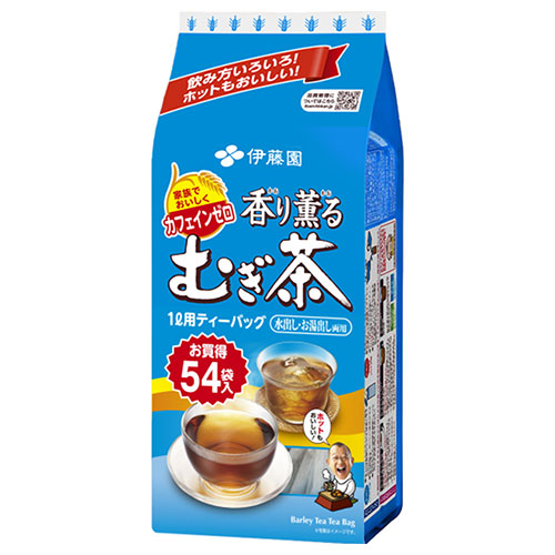 伊藤園 香り薫るむぎ茶 ティーバッグ 54袋入×10袋入|インスタント 麦茶 ティーバッグ