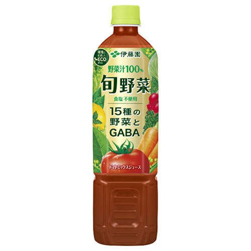 伊藤園 旬野菜 730gペットボトル×15本入|野菜ジュース 食塩不使用 15種の野菜とGABA