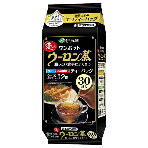 伊藤園 ワンポット エコティーバッグ濃いウーロン茶 30袋入×10個入|ティーバック 烏龍茶 袋