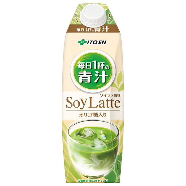 伊藤園 毎日1杯の青汁 ソイラテ風味 1000ml紙パック×6本入|栄養 健康 低カロリー 豆乳