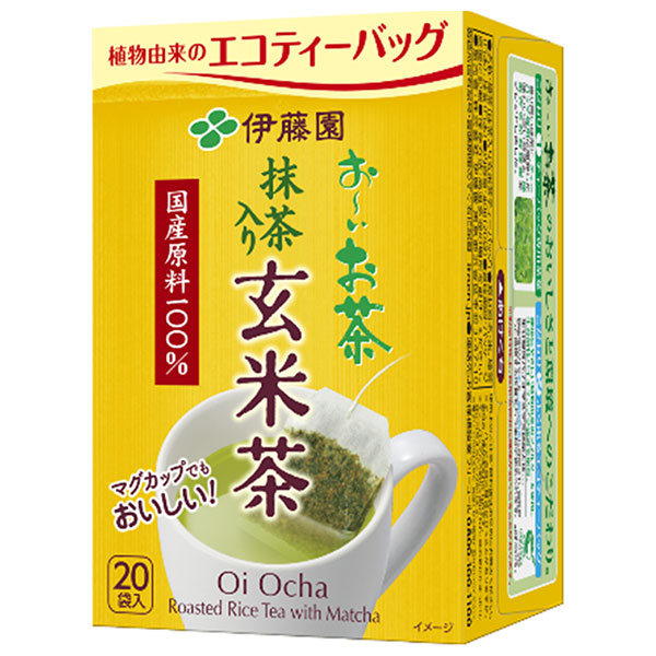 伊藤園 お~いお茶 エコティーバッグ玄米茶 20袋入×10個入|ティーバッグ 玄米茶 エコ