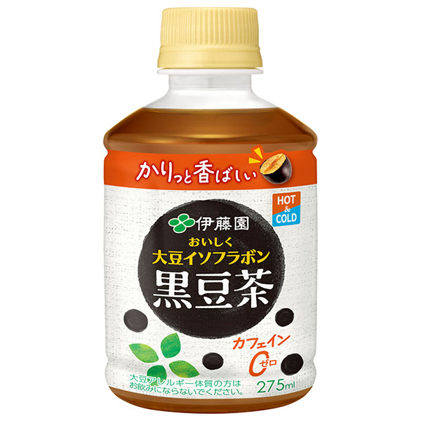 伊藤園 おいしく大豆イソフラボン 黒豆茶 275mlペットボトル×24本入|黒豆茶 茶飲料 お茶 茶 健康茶