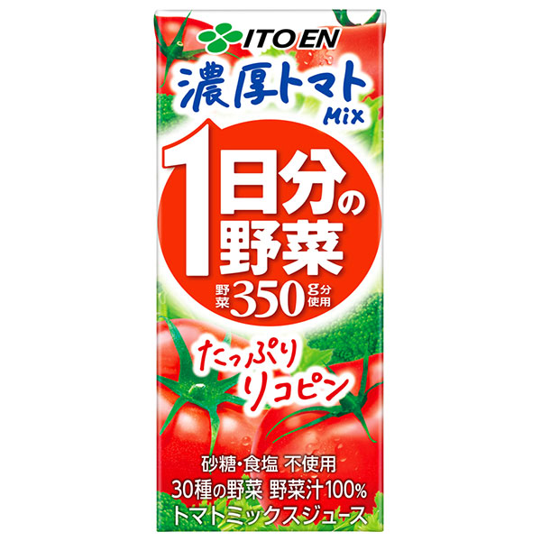 伊藤園 1日分の野菜 濃厚トマトmix 200ml紙パック×24本入|トマトジュース トマト 野菜ジュース ミックスジュース
