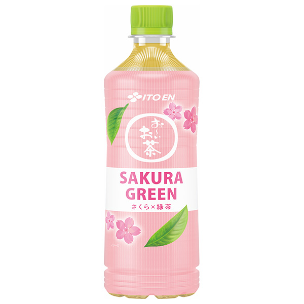 伊藤園 お~いお茶 SAKURA GREEN 600mlペットボトル×24本入|緑茶 お茶 桜 500ml 24本 ペットボトル さくら緑茶 伊藤園