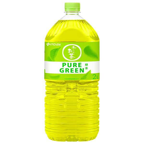 伊藤園 お~いお茶 PURE GREEN 2Lペットボトル×6本入×(2ケース)|お茶 緑茶 酵母