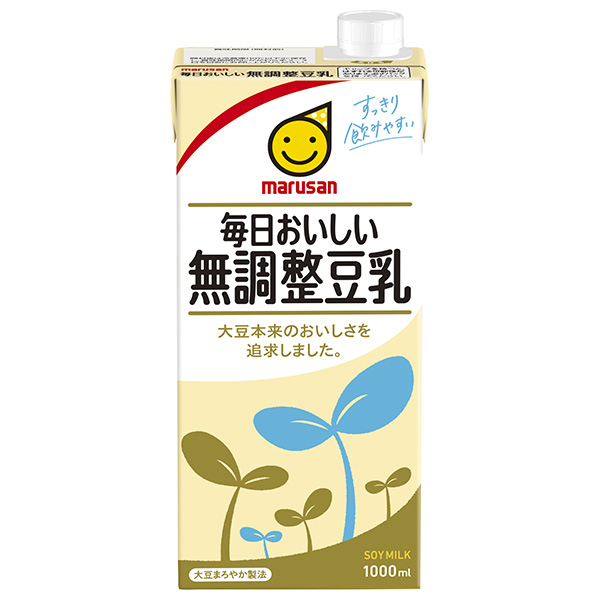 マルサンアイ 毎日おいしい無調整豆乳 1000ml紙パック×6本入|豆乳 豆乳飲料 無調整 マルサン