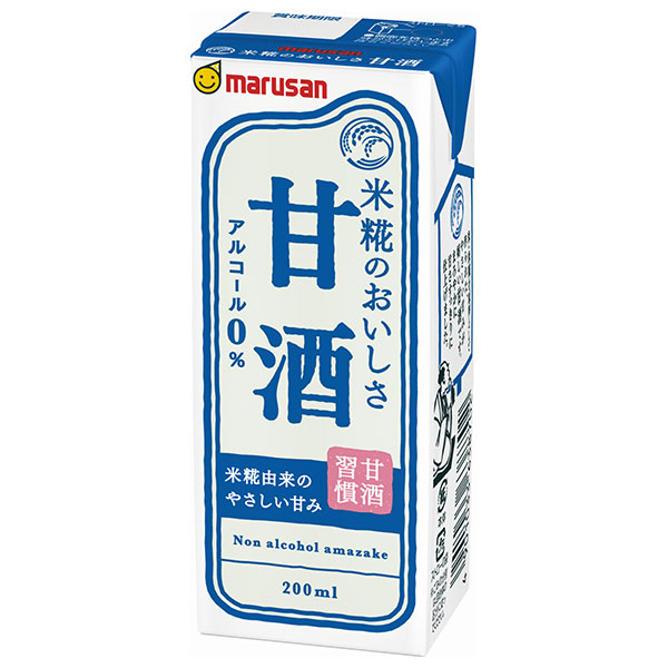マルサンアイ 甘酒 200ml紙パック×24本入|あまざけ ノンアルコール 紙パック あま酒