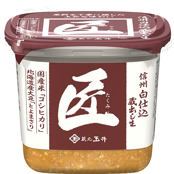 マルサンアイ 匠 信州白仕込 蔵出し生 500g×6個入|調味料 味噌 白味噌 みそ