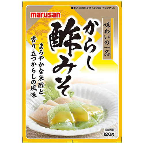 マルサンアイ からし酢みそ 120g×40本入|からし 辛子 酢味噌 酢みそ 調味料 味噌 みそ