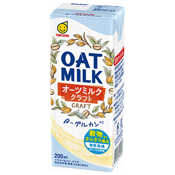 マルサンアイ オーツミルククラフト 200ml紙パック×24本入|オーツミルク 乳性飲料 乳飲料