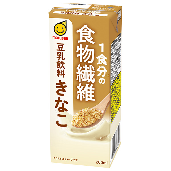 マルサンアイ 1食分の食物繊維 豆乳飲料 きなこ 200ml紙パック×24本入|豆乳 豆乳飲料 きなこ 食物繊維