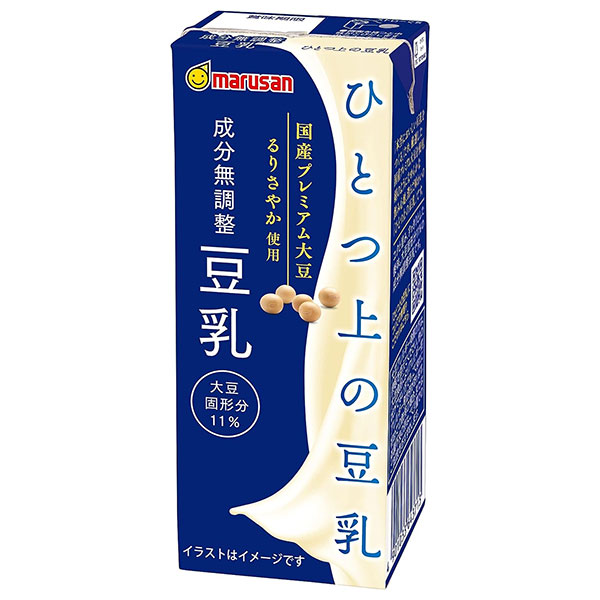 マルサンアイ ひとつ上の豆乳 成分無調整豆乳 200ml紙パック×24本入×(2ケース)|マルサン 豆乳 無調整 豆乳 200ml 成分無調整豆乳