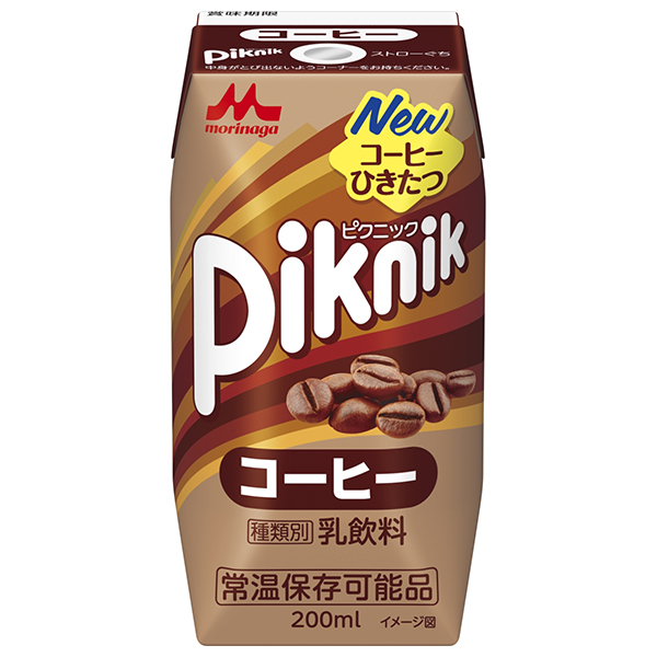 森永乳業 ピクニック コーヒー(プリズマ容器) 200ml紙パック×24本入|プリズマパック 珈琲 乳