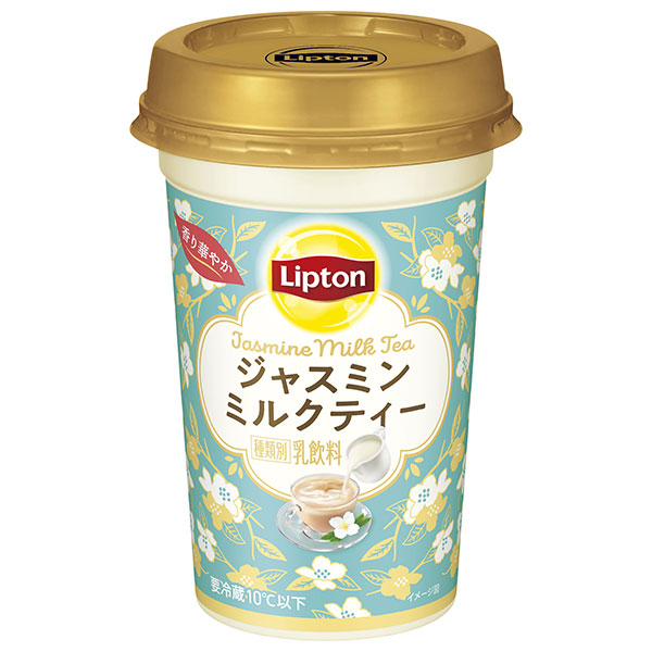 森永乳業 リプトン ジャスミンミルクティー 240ml×10本入 チルド 冷蔵品|チルド商品 紅茶 ミルクティー