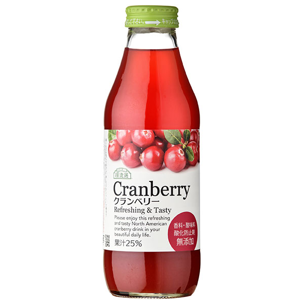 マルカイ 順造選 クランベリー25 500ml瓶×12本入|フルーツ 果実 クランベリー クランベリージュース