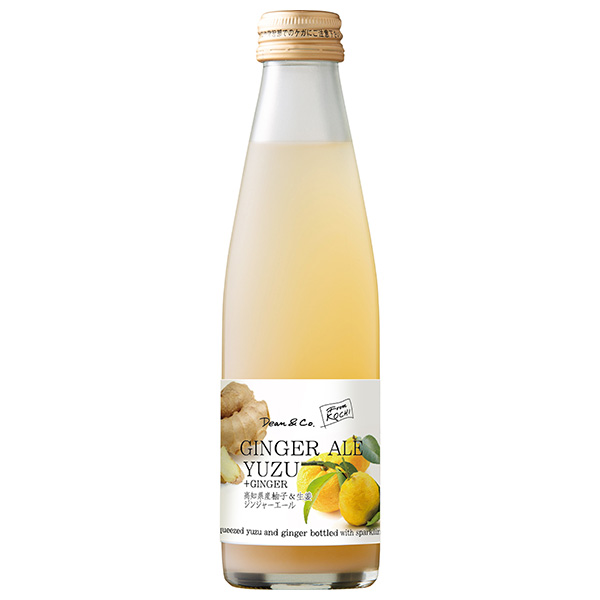 マルカイ Dean&Co.(ディーンアンドコー) 柚子ジンジャーエール 195ml瓶×24本入|炭酸 ジンジャエール 柚子 ビン