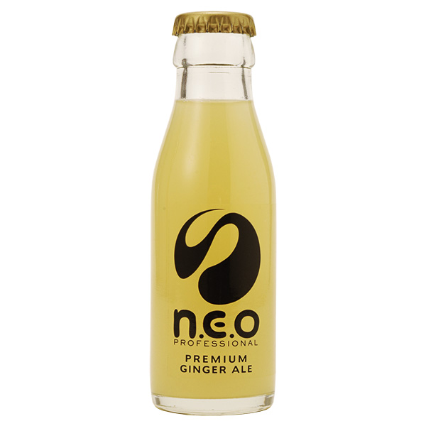 友桝飲料 n.e.o(ネオ)プレミアムジンジャーエール 95ml瓶×24本入|炭酸 ジンジャーエール 瓶 炭酸飲料 割り材