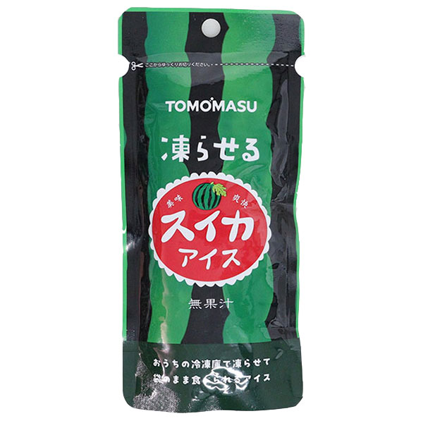 友桝飲料 スイカアイス 80gパウチ×36(12×3)本入|スイカ 飲料 アイス