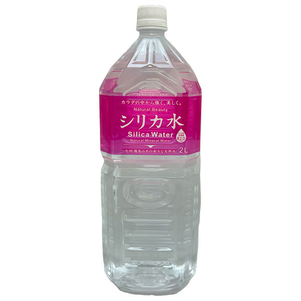 友桝飲料 シリカ水 2Lペットボトル×6本入|ミネラルウォーター 鉱水 2000ml