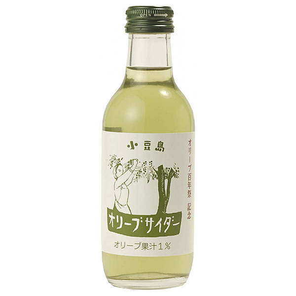 友桝飲料 オリーブサイダー 200ml瓶×24本入×(2ケース)|オリーブ 炭酸 サイダー