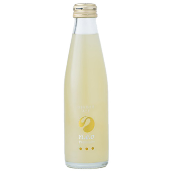 友桝飲料 n.e.o(ネオ)プレミアムジンジャーエール 200ml瓶×24本入|生姜 炭酸 スパークリング 割り材