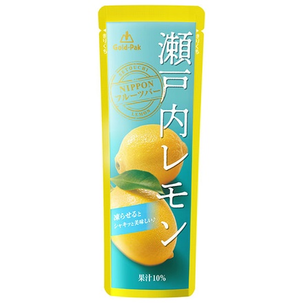 ゴールドパック 瀬戸内レモン 80gパウチ×20本入|レモン 檸檬 果実飲料 氷結飲料