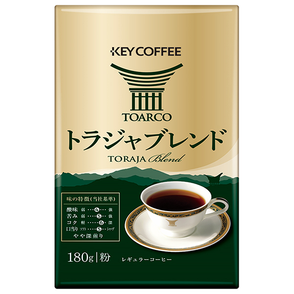 キーコーヒー VP(真空パック) トラジャブレンド(粉) 180g×6袋入|レギュラーコーヒー 珈琲 トラジャコーヒー