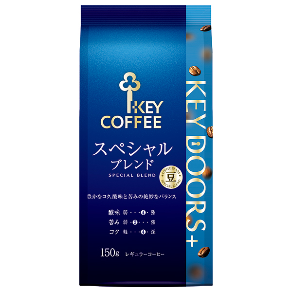 キーコーヒー LP KEY DOORS+ スペシャルブレンド(豆) 150g×6袋入|レギュラーコーヒー 珈琲 ライブパック