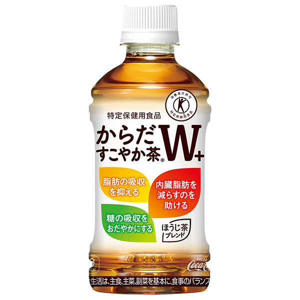 コカコーラ からだすこやか茶W+ 【特定保健用食品 特保】 350mlペットボトル×24本入 メーカー直送|全国特定保健用食品 茶飲料 ブレンド茶 PET