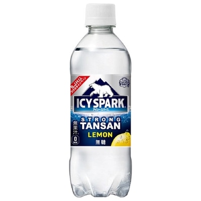 コカコーラ アイシー・スパーク from カナダドライ レモン 490mlペットボトル×24本入 メーカー直送|全国カナダドライ 強炭酸水 コカ・コーラ 炭酸水 割り材