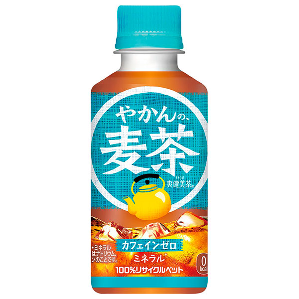コカコーラ やかんの麦茶 from 爽健美茶 200mlペットボトル×30本入×(2ケース) メーカー直送|全国麦茶 ペットボトル カフェインレス カフェインゼロ