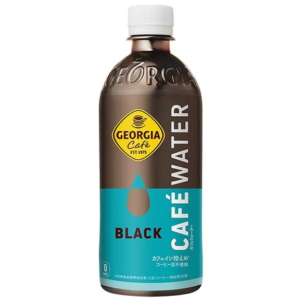 コカコーラ ジョージア カフェウォーター ブラック 500mlペットボトル×24本入 メーカー直送|全国珈琲 コーヒー ブラックコーヒー コーヒー豆不使用 低カフェイン 次世代コーヒー