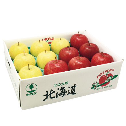 JAよいちのりんご 2種のりんごセット3kg（ふじ・王林/各4～6玉）（発送期間：12月4日（金）頃より順次）