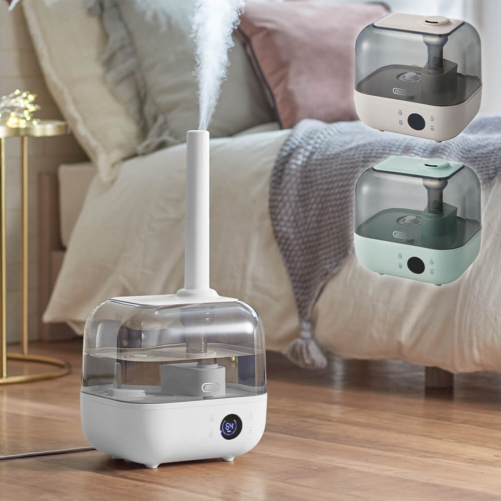 Toffy 抗菌ハイブリッドアロマ加湿器＜4.7L＞ ピュアホワイト HF08-PW