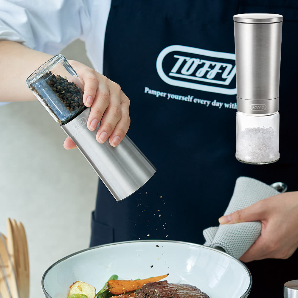 Toffy 電動ソルト&ペッパーミル K-EM1-SV